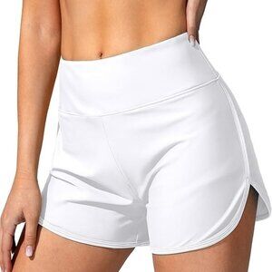 S114 - Jarvanv Women's Swim Shorts with Pockets High Waisted XL